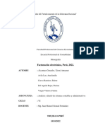 "Año Del Fortalecimiento de La Soberanía Nacional": Facturación Electrónica, Perú, 2022