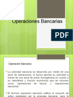 Operaciones Bancarias y Financieras