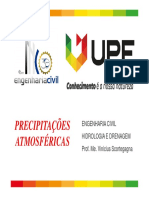 Precipitações Atmosféricas: Engenharia Civil Hidrologia E Drenagem Prof. Me. Vinícius Scortegagna