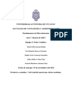 Universidad Autónoma de Yucatán Facultad de Contaduría Y Administración Fundamentos de Mercadotecnia ADA7. Mezcla de MKT Equipo 9. Doña Catalina