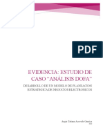 Evidencia: Estudio de Caso "Análisis Dofa": Desarrollo de Un Modelo de Planeacion Estrategica de Negocios Electronicos