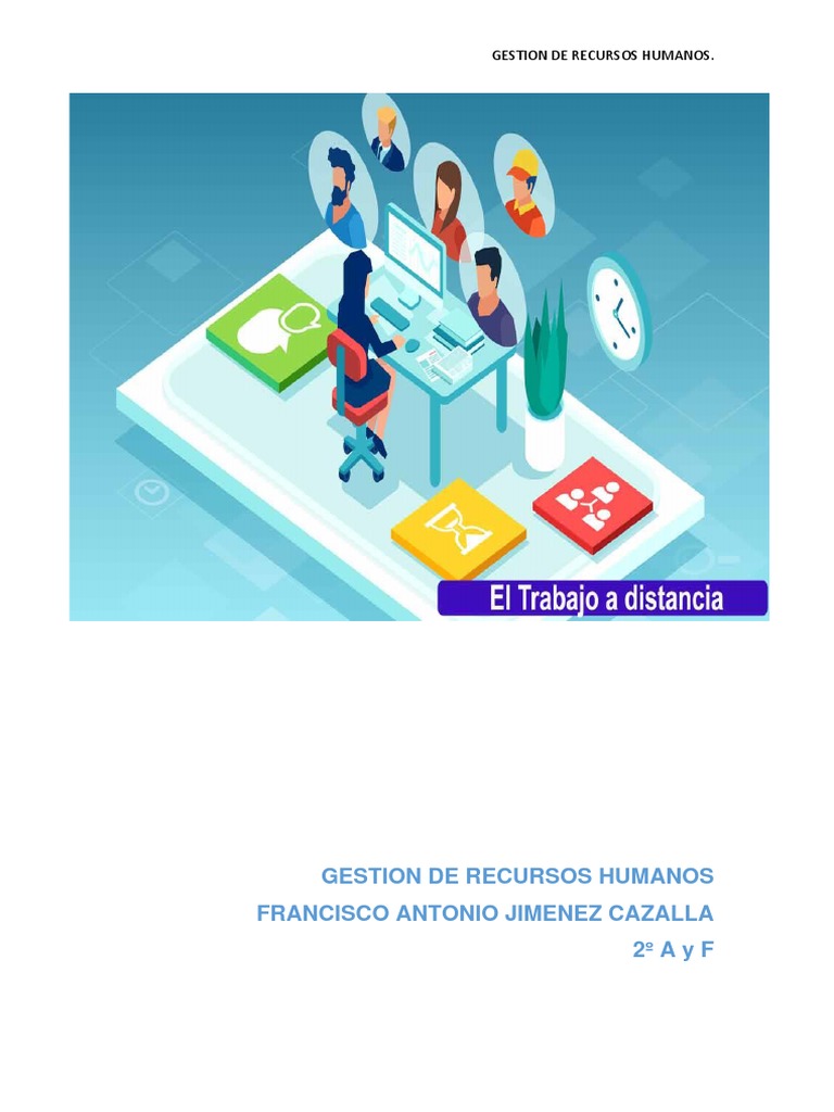 Contrato de Trabajo a Distancia | PDF | Gestión de recursos humanos ...