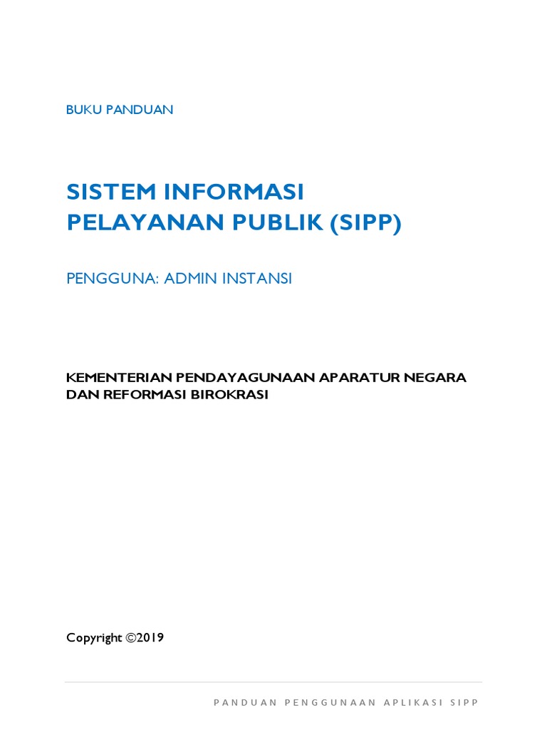 Panduan Sipp Final | PDF