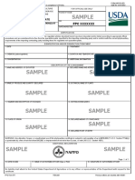 USDA Phytosanitary Certificate Form