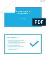 Cientificidade Do Conhecimento: Metodologia