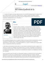 Sobre La Lógica Del Control Judicial de La Administración