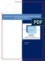 Rapport Enquete Satisfaction Fonction Publique SN