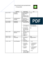 Rundown Acara Pelantikan Sanggar Rafflesia