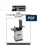 CX501 Belt & Disc Sander User Manual
