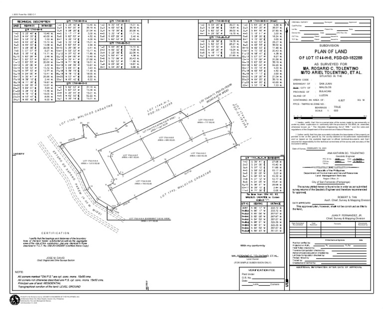 Subdivision Plan | PDF