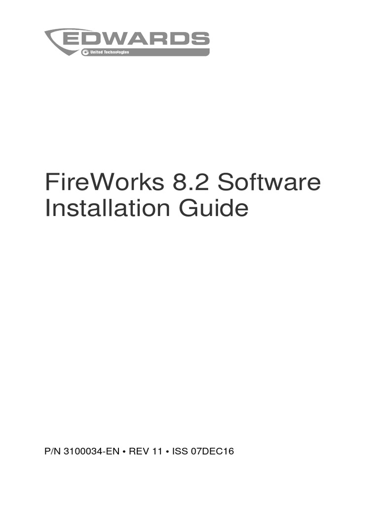 3100034-En R11 FireWorks 8.2 Software Installation Guide | PDF ...