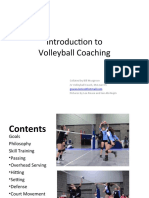 Introduction To Volleyball Coaching