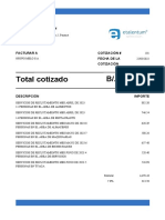 Total Cotizado B/. 4,791.93: Etalentum Seleccion