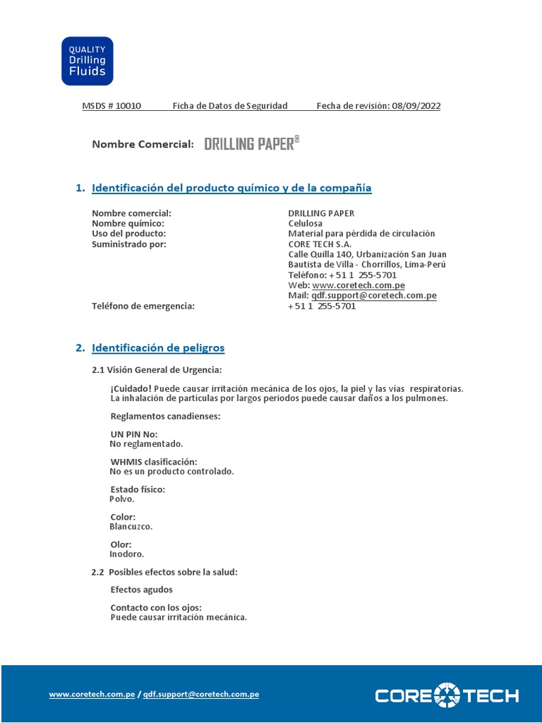 Drilling Paper PDF Residuos Gestión de residuos