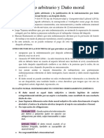 Despido Arbitrario y Daño Moral