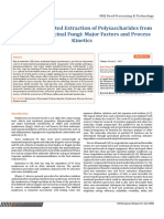 Ultrasound-Assisted Extraction of Polysaccharides From Edible and Medicinal Fungi - Major Factors and Process Kinetics