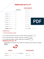 Multiplicación Del 5 Y 10