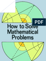 How To Solve Mathematical Problems