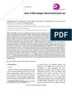 Analysis The Extracts of Microalgae Nannochloropsis Sp. Bioactivity