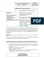 Convocatoria Revisor (A) Fiscal y Suplente Siena 37 2023 - Share