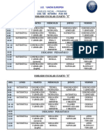 Horario 4º - e - Primaria