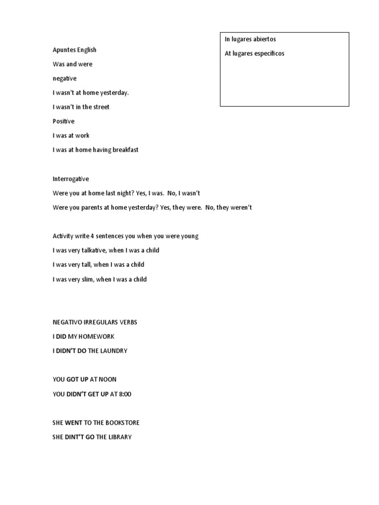 English Grammar: Past Tense and Routine | PDF