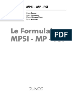 Le Formulaire MPSI - MP - PSI