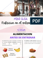 Mini Guia: Nutrición en El Entrenamiento