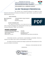 Constancia de Trabajo Presencial: Docente Contratado