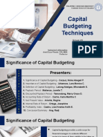 Topic VII Capital Budgeting Techniques