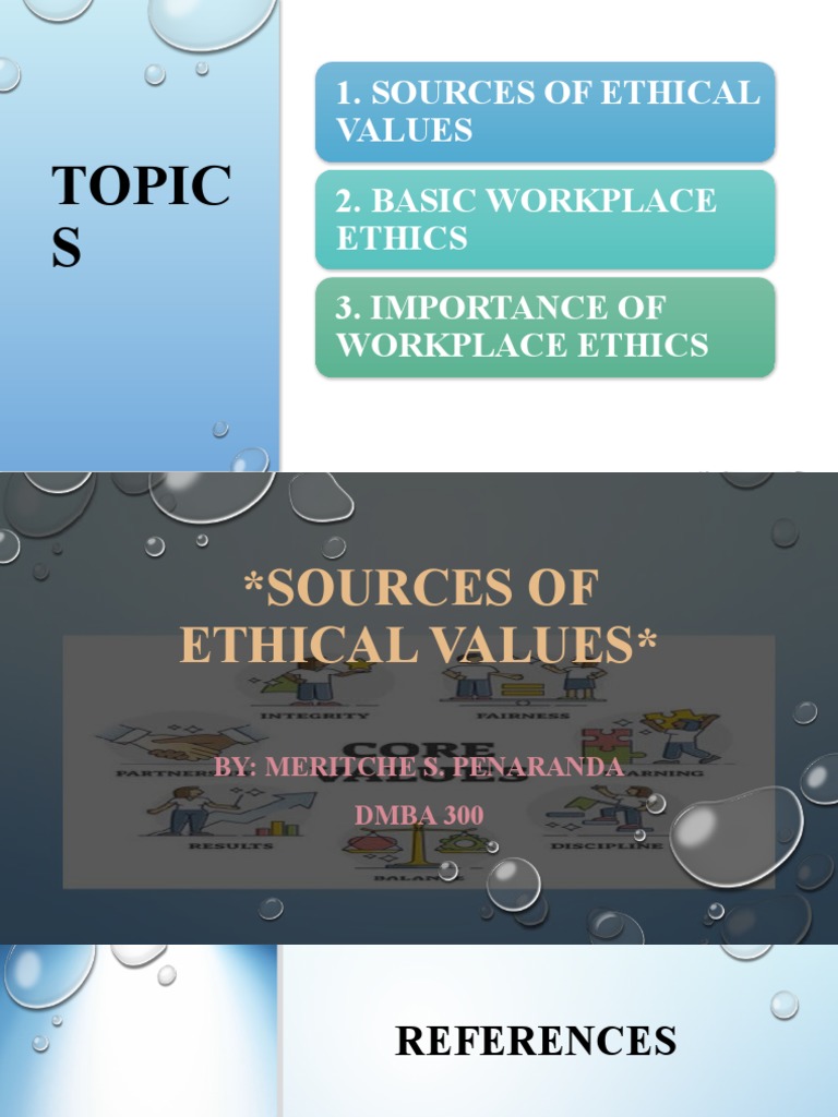 Ethical Values in Workplace Dynamics | PDF