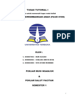 Tugas Tutorial I Psikologi Perkembangan Anak (Paud 4104) : Diajukan Untuk Memenuhi Tugas Mata Kuliah