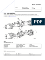 EW210D - Front Axle, Description