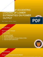 The Effects of Eccentric Loading of Lower Extremeties On Power Output