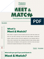 Meet & Match Participants Guidelines