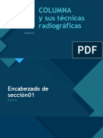 Columna y Sus Técnicas Radiográficas: Haga Clic para Modificar El Estilo de Título Del Patrón