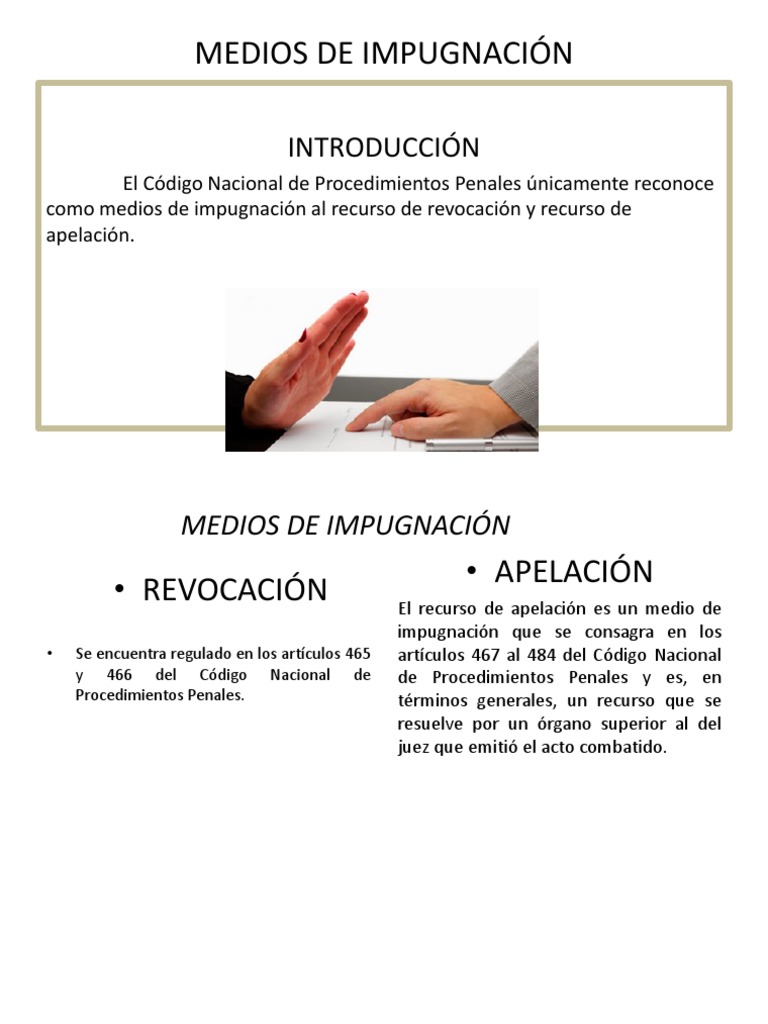 Medios de Impugnación en el Proceso Penal | PDF