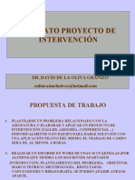 Formato Proyecto de Intervención: Dr. David de La Oliva Granizo
