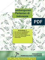 Pembangunan Pertanian Di Indonesia