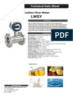 Turbine Flow Meter: Technical Data Sheet