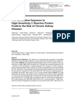 The Cumulative Exposure To High-Sensitivity C-Reactive Protein Predicts The Risk of Chronic Kidney Diseases