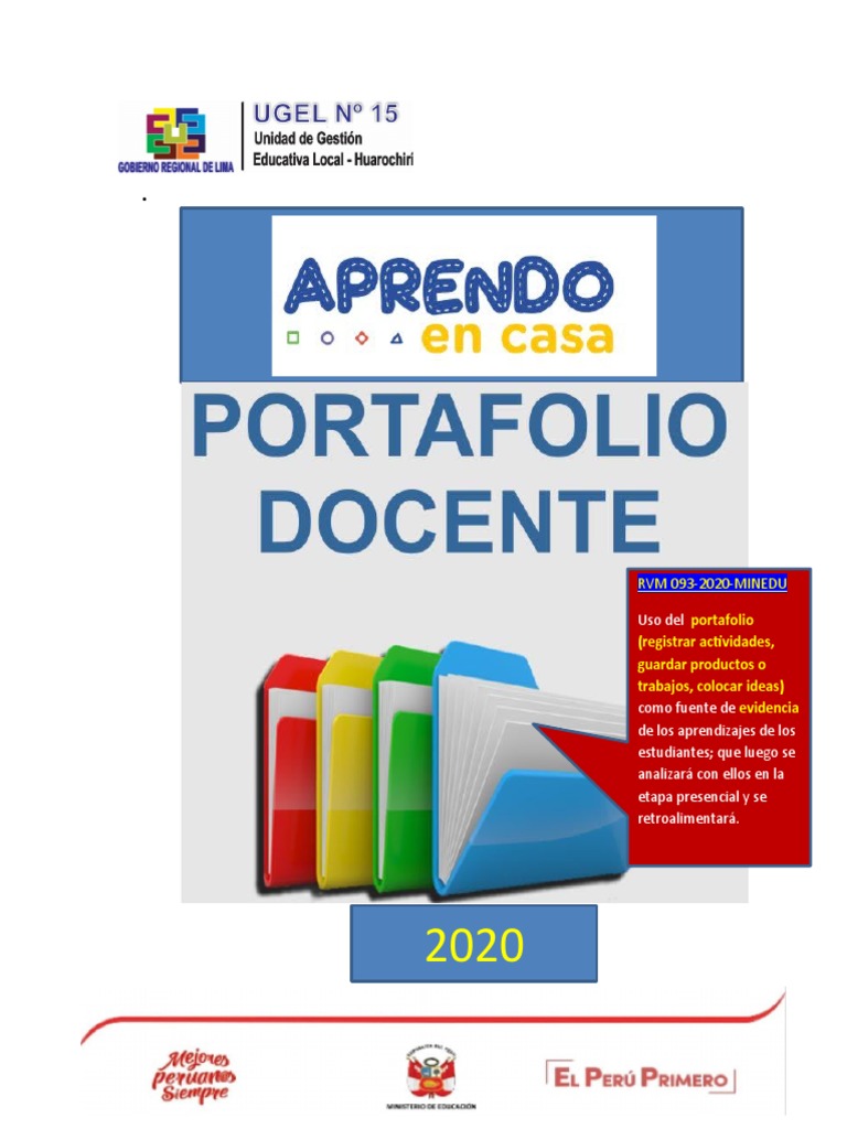 Portafolio Docente: Guía 2025 | PDF | Enseñando | Cognición