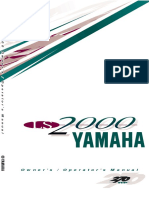 Yamaha 2000 Boat Manual