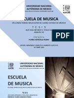 Escuela de Musica: Universidad Nacional Autónoma de Mexico
