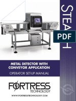 Metal Detector With Conveyor Application: Operator Set-Up Manual