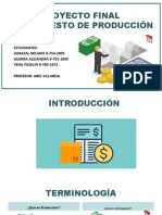 Proyecto Final Presupuesto de Producción