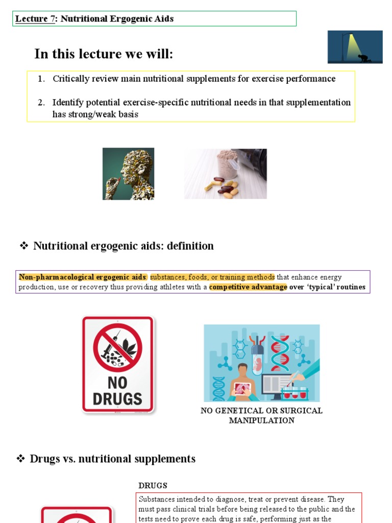 7. Nutritional Ergogenic Aids PDF Dietary Supplements Caffeine