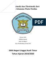 Unsur Intrinsik Dan Ekstrinsik Dari Cerpen Islammu Pintu Hatiku