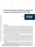 Capitulo 2 Historia Contemporánea - Transformaciones Politicas A Inicios de La Época Contemporánea 1770-1848