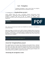 Creating The Navigationdemo Project: Lab - Navigation